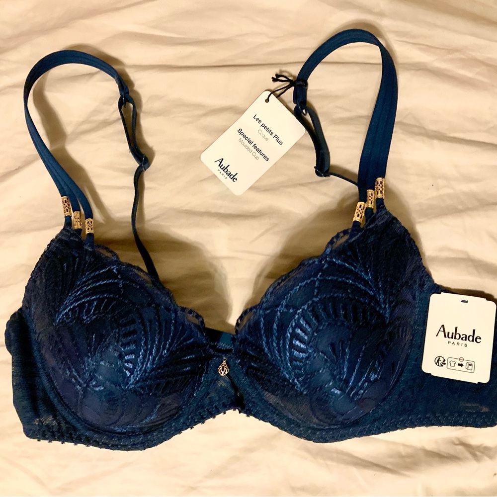 Aubade Women's Blue Lace Bra